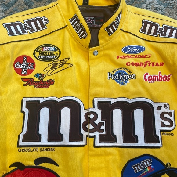 Vintage jeff hamilton nascar jacket yellow xl - Picture 7 of 13